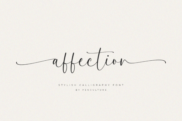 Affection: The Calligraphy Font with Effortless Charm