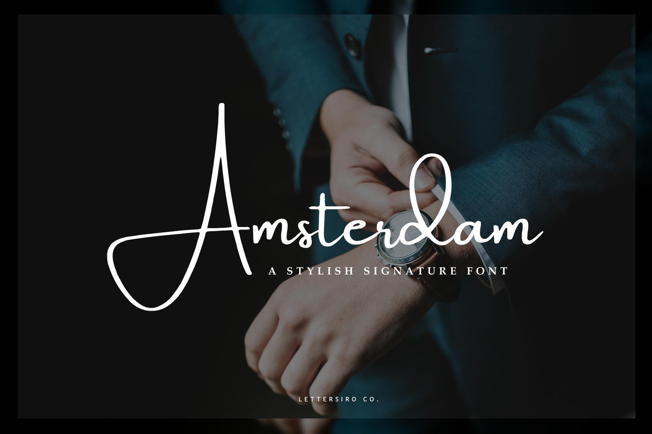 Amsterdam: The Stylish Signature Font for Modern Creatives