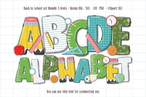 Back to School Set: A Typeface That Packs a Punch for Any Project