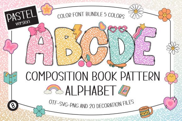 Composition Book Pattern Pastel: A Nostalgic Twist for Modern Design