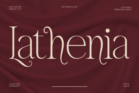 Lathenia: Crafting Visual Poetry with a Modern Serif