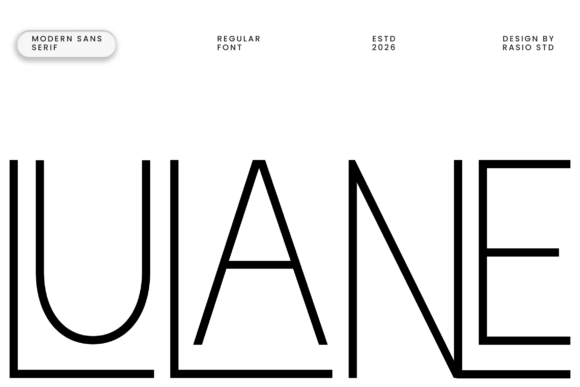 Lulane: The Clean Sans Serif for Modern Branding
