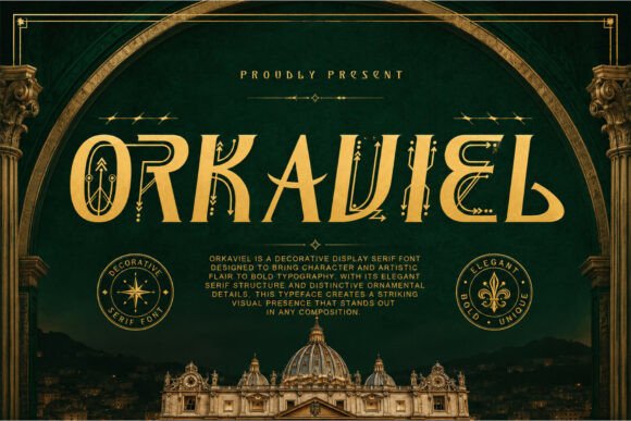Orkaviel: A Display Serif for Branding with Timeless Character