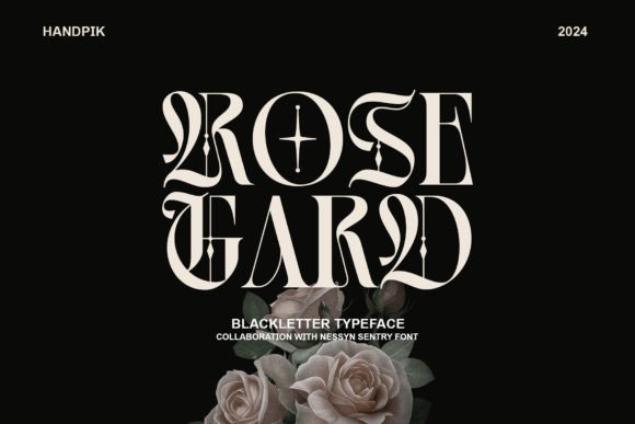 Rose Gard: A Bold Blackletter Font for Impactful Design