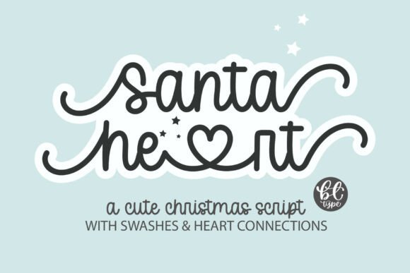 Santaheart: A Handwritten Font with a Festive Soul