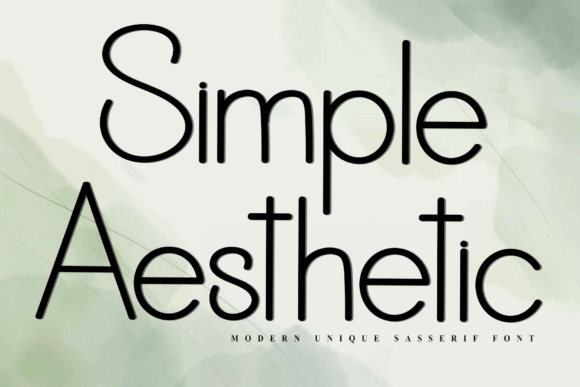 Simple Aesthetic: A Font for Meaningful, Modern Design