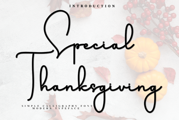 The Warmth of Special Thanksgiving: A Font for Meaningful Design