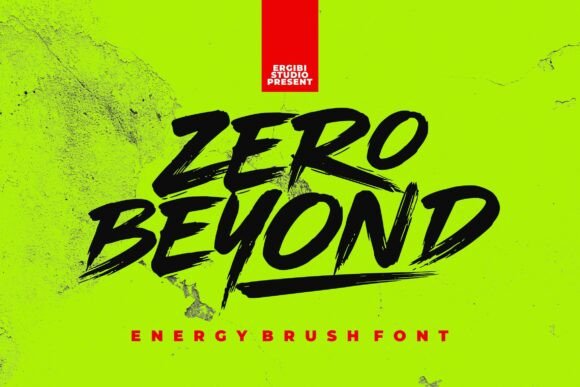 Unleash Raw Energy with the Zero Beyond Typeface