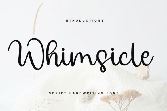 Whimsicle: Where Bold Vintage Meets Fluid Script